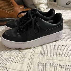 Black & White Nike Platforms